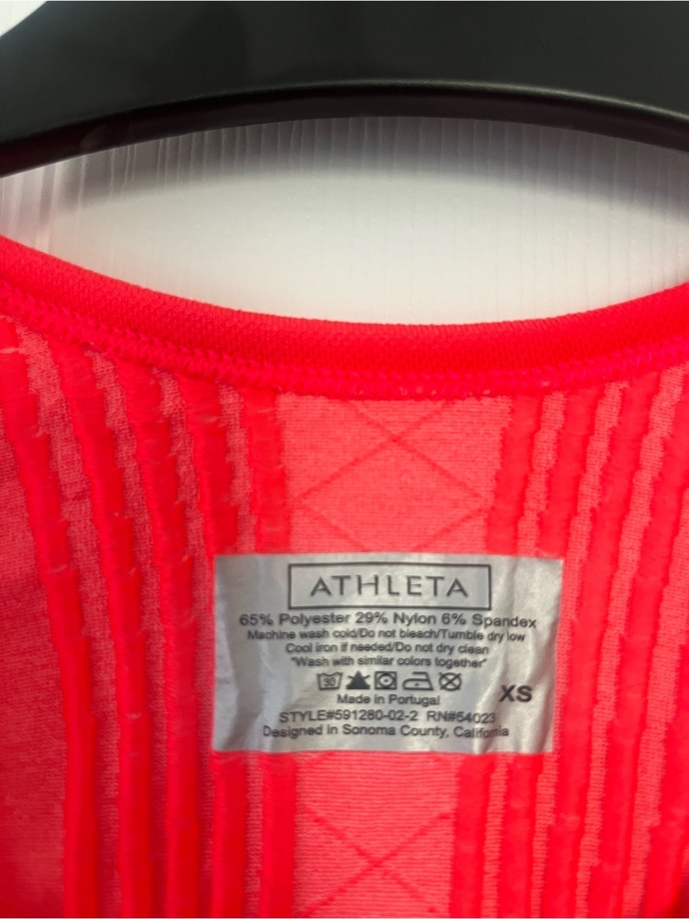 Women’s Bright orange Racerback Active Tank - Performance Fit - Picture 6 of 6